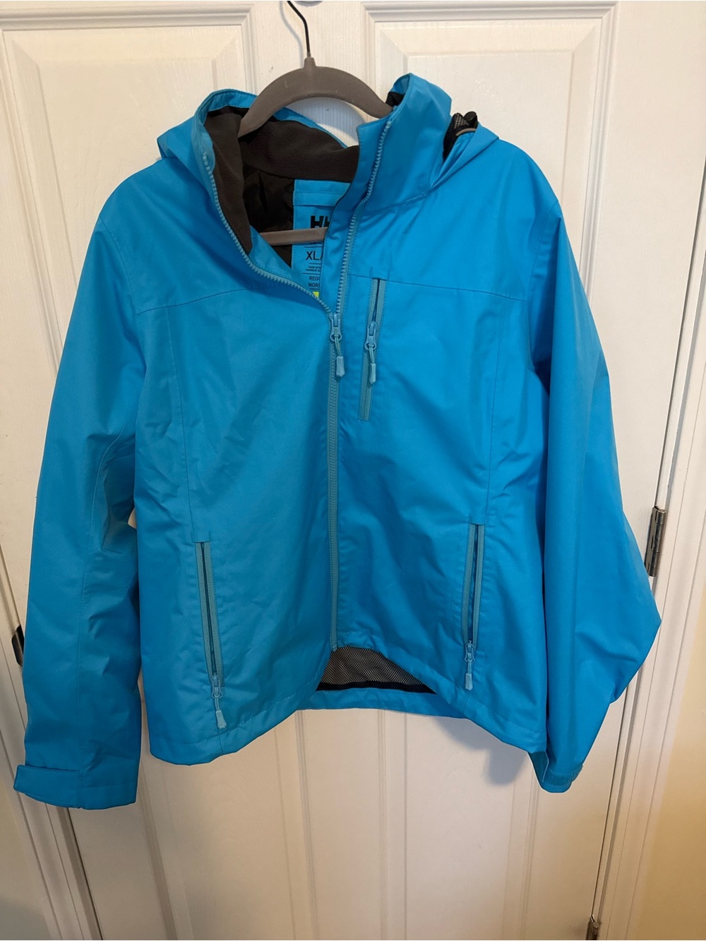 XL Helly Hansen Cyan Crew Hooded Jacket